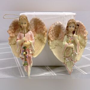 2 Angels Ethereal Harmony Vtg House of Lloyd Christmas Around the World 530979